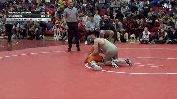 120 lbs 5th Place Match - Grayson Waddell, Solon vs Eli Peiffer, Grinnell