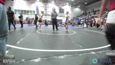 120 lbs Quarterfinal - Wyatt Callaham, Mannford Pirate Youth Wrestling vs Kamden Barnett, Bristow Elementary Wrestling Club