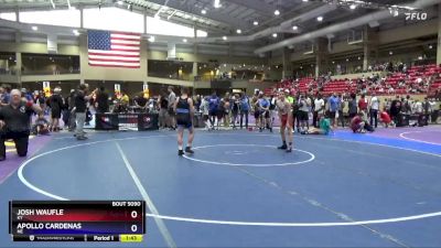 106 lbs Quarterfinal - Josh Waufle, KY vs Apollo Cardenas, NE