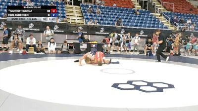 113 lbs Cons. Rd Of 64 - Garrett Bjerga, Minnesota vs Finn Andersen, New Jersey