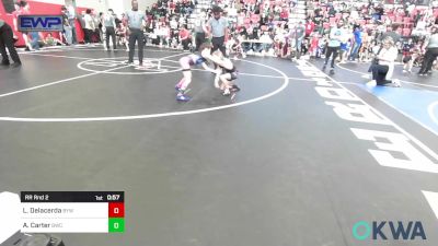 54 lbs Rr Rnd 2 - Lennox Delacerda, Bristow Youth Wrestling vs Arya Carter, Bartlesville Wrestling Club