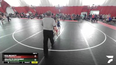 70-75 lbs Round 2 - Gracelyn Bockorny, Westby Wrestling Club vs Mya Beckett, Askren Wrestling Academy