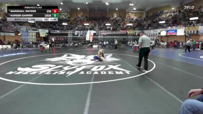 106 lbs Quarterfinal - Karsen Garner, Leon-Bluestem Hs vs Marshall Waters, Easton-Pleasant Ridge Hs