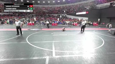 63 lbs Cons. Round 2 - Tanner Seitz, Demons WC (Burlington) vs Angus Peterson, Medford/Crass Trained