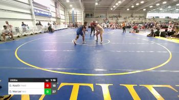 220 lbs Rr Rnd 2 - Donovan Keeth, Team Nauman White vs Dominick Mercer, Indiana Outlaws Gray