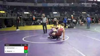 128 lbs Prelims - Caden Schweitzer, Unattached vs Garrett Weaver, Lions Wrestling Academy