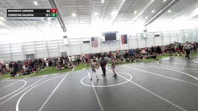 58 lbs Consi Of 8 #2 - Maverick Lederer, Rising Sun WC vs Christian Valdivia, So Cal Hammers