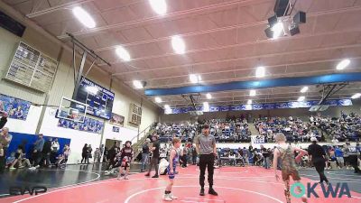 58 lbs Quarterfinal - Gauge Littlefield, Coweta Tiger Wrestling vs Benaiah Schubert, Chandler Takedown Club