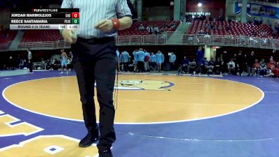 144 lbs Round 2 (4 Team) - Jordan Marmolejos, Crismon High School vs Reece Santamaria, Papillion-LaVista South