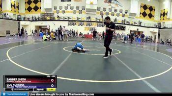 63 lbs Quarterfinal - Zander Smith, Midwest Xtreme Wrestling vs Gus Korniak, Bulldog Premier Wrestling Club