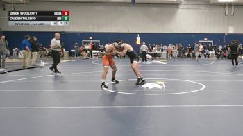 141 lbs Consi Of 4 - Owen Woolcott, Coast Guard vs Caiden Talento, Johnson & Wales (RI)