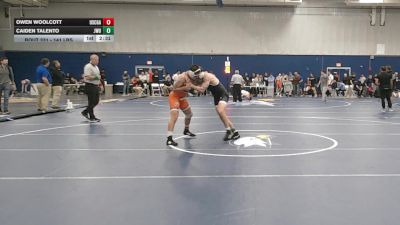 141 lbs Consi Of 4 - Owen Woolcott, Coast Guard vs Caiden Talento, Johnson & Wales (RI)