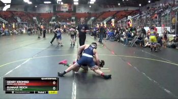 110 lbs Quarterfinal - Gunnar Reich, Kenowa Hills WC vs Henry Kromrei, Grass Lake Warrior