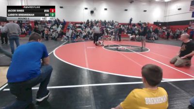 50-54 lbs Round 5 - Jacob Sines, Meyersdale vs Larsyn Brenneman, Northern Mat Club