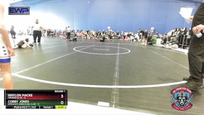 49 lbs Round 1 (4 Team) - Waylon Macke, Firebird Elite vs Corby Jones, OpenMats Wrestling Club