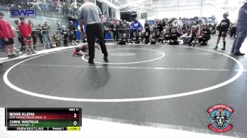 52 lbs Round 1 (4 Team) - Bowe Klema, East Kansas Eagles Gold vs Chris Waitkus, Kansas Mayhem