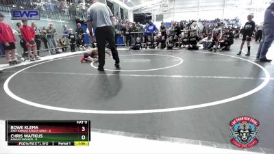 52 lbs Round 1 (4 Team) - Bowe Klema, East Kansas Eagles Gold vs Chris Waitkus, Kansas Mayhem