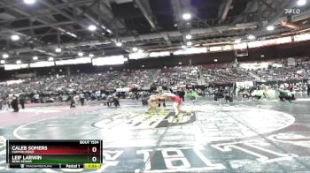 170 lbs Cons. Round 5 - Caleb Somers, Canyon Ridge vs Leif Larwin, Bend Senior