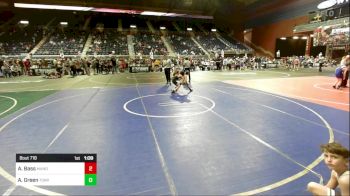 66 lbs Semifinal - Austin Bass, Mandan WC vs Areson Green, Torrington WC