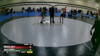 109 lbs Cons. Round 1 - Bryn Sandhu, Northern Michigan University vs Bentley Hills, Carthage College