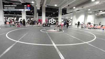 UWW Futures FS - 45 lbs 3rd Place Match - Giovanni Brunst, Eagle Club vs Toby Bernash, Orchard Wrestling Club