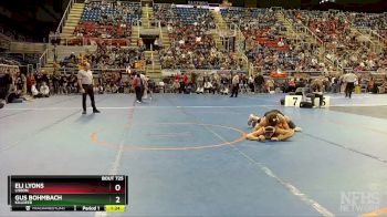 160 lbs Semifinal - Gus Bohmbach, Killdeer vs Eli Lyons, Lisbon