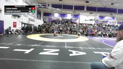 Boys 108 lbs Cons. Round 2 - Cooper Colgate, Evergreen Boys vs Colin Hanna, Las Plumas Boys