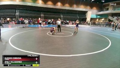 135 lbs Cons. Round 3 - Emily Villagomez, La Grande vs Alexxis Cordova, Lassen