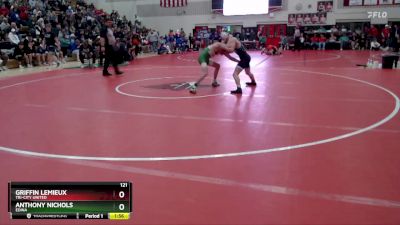 121 lbs Quarterfinal - Anthony Nichols, Edina vs Griffin Lemieux, Tri-City United