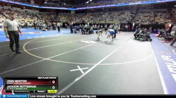 175 Class 1 lbs 3rd Place Match - John Newton, Summit Christian Academy vs Jackson Rotterman, St. Pius X (Kansas City)