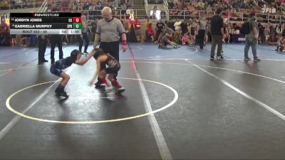 45 lbs 7th Place Match - Jordyn Jones, Canton South vs Gabriella Murphy, Springboro