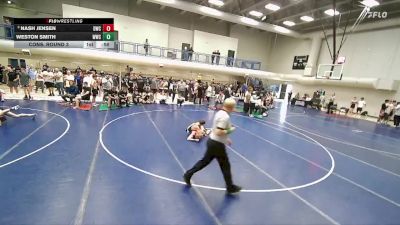 132 lbs Cons. Round 3 - Weston Smith, Westlake Wrestling Club vs Nash Jensen, Delta Wrestling Club