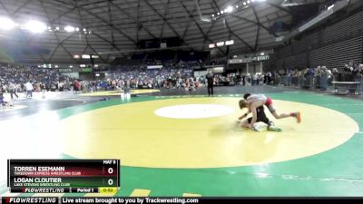 92 lbs Champ. Round 1 - Logan Cloutier, Lake Stevens Wrestling Club vs Torren Esemann, Takedown Express Wrestling Club