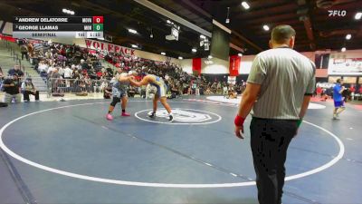 285 lbs Semifinal - Andrew DeLaTorre, Moreno Valley vs George Llamas, Montclair