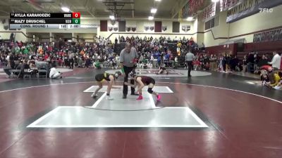 100 lbs Cons. Round 1 - Mazy Druschel, Vinton-Shellsburg vs Aylla Karahodzic, Waterloo West