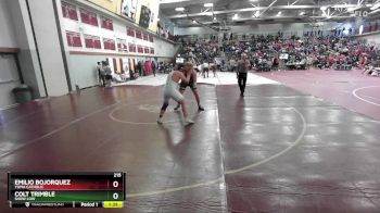 215 lbs Champ. Round 1 - Emilio Bojorquez, Yuma Catholic vs Colt Trimble, Show Low