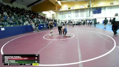 150 lbs Cons. Round 1 - Rito Pinon, Arizona Lutheran HS vs Braxton Powell, American Leadership Academy Queen Creek