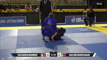 Hazel Rose Butcher-Salazar vs Eliza Carvalho Nascimento 2025 Pan Jiu Jitsu IBJJF Championship