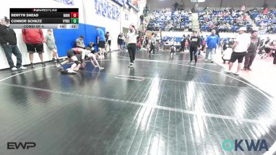 120 lbs Consi Of 4 - Bentyn Snead, Barnsdall Youth Wrestling vs Connor Schiltz, Verdigris Youth Wrestling