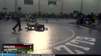 133 lbs Quarterfinal - Luis Hernandez, Ithaca College vs Frank DiEsso, Muhlenberg College
