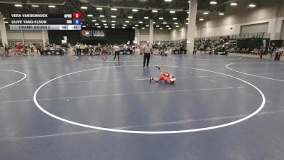 39.5-45.8 lbs Champ. Round 5 - Vera VandenHoek, Mat Pack Wrestling Club vs Olive Yang-Elson, Summit Wrestling Academy