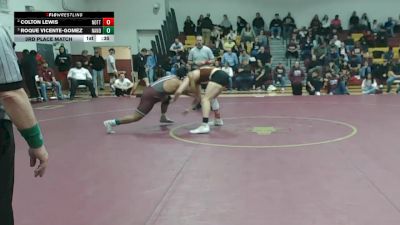 165 lbs 3rd Place Match - Roque Vicente-Gomez, Nandua vs Colton Lewis, Nottoway