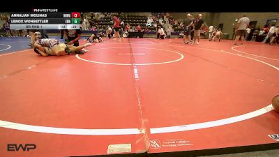 95-100 lbs Rr Rnd 1 - Annaliah Molinas, North Desoto Wrestling Academy vs Lenox Wonsettler, Eagles Wrestling Academy