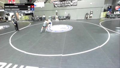 95 lbs Quarters - Emma Martinez, Red Wave Wrestling vs Sophia Anguiano, Delta Wrestling Club