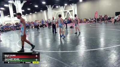 150 lbs Round 2 (6 Team) - Zachary Byles, Bad Bay Wrestling Club vs Riley Kling, All In