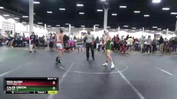 98 lbs Round 6 (8 Team) - Reid Buzby, Yale Street vs Caleb Gibson, Noke RTC