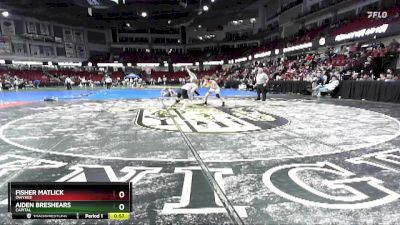 132 lbs Cons. Round 5 - Fisher Matlick, Owyhee vs Aiden Breshears, Capital