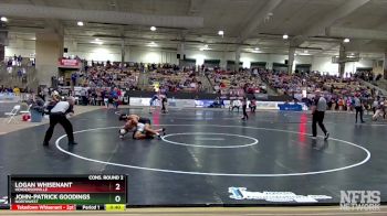 AA 215 lbs Cons. Round 2 - John-Patrick Goodings, Northwest vs Logan Whisenant, Hendersonville