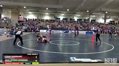 AA 215 lbs Cons. Round 2 - John-Patrick Goodings, Northwest vs Logan Whisenant, Hendersonville