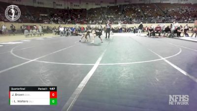 3A-106 lbs Quarterfinal - Lane Walters, SALINA vs Jaxson Brown, BLACKWELL